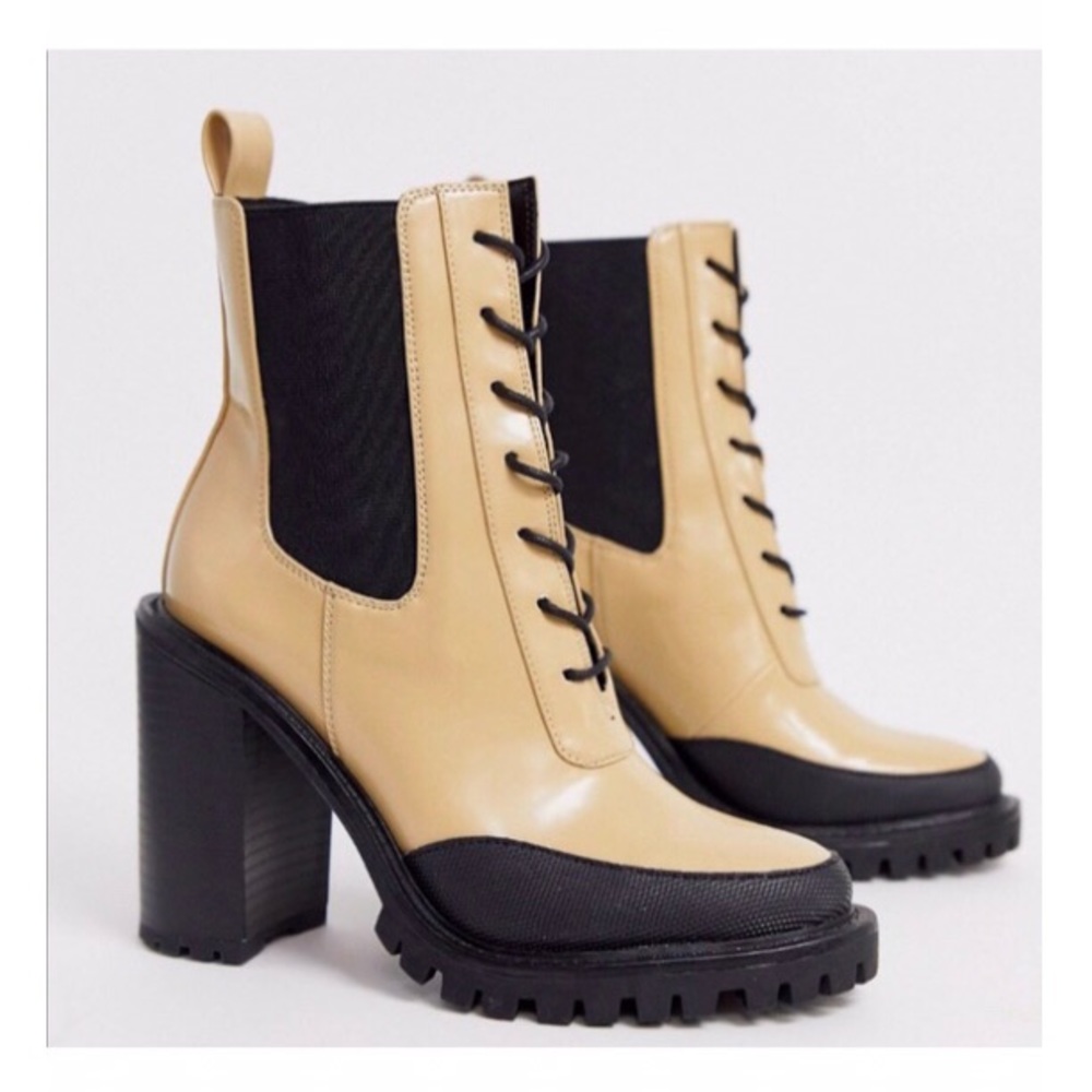 NOT • FOR • S A L E • ASOS • ELLEN Platform Lug-sole Heeled Boots - Picture 2 of 14